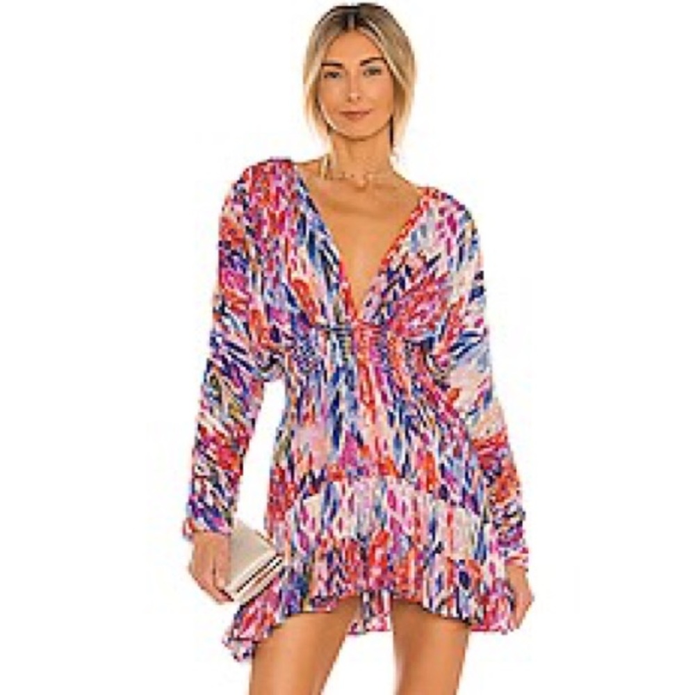 Limited edition Misa Dress - Chiara Dress in Feathers Of Corfu